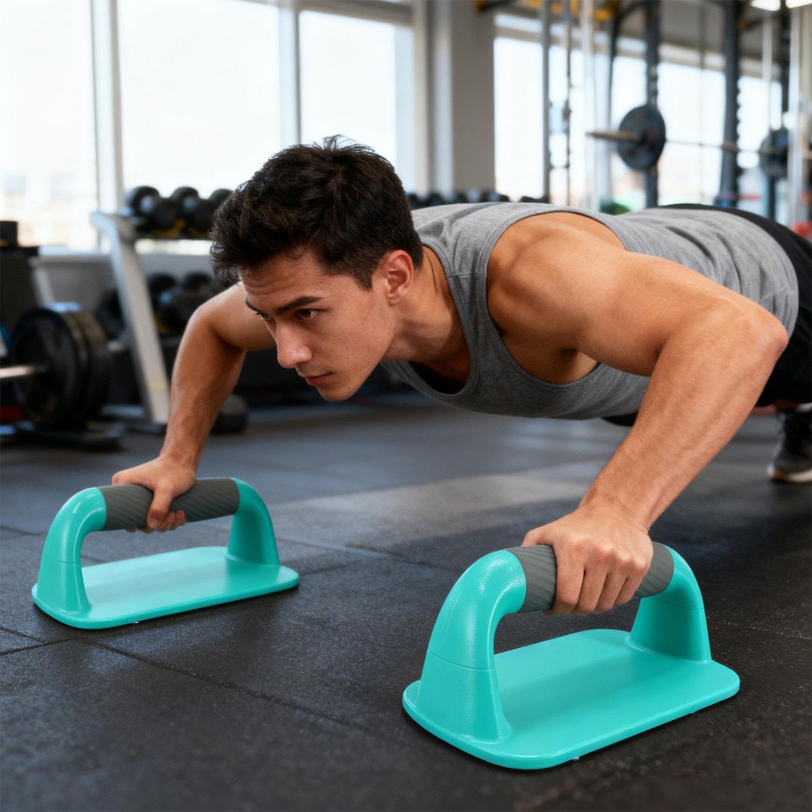 Barras para Push Up de suelo, equipo de entrenamiento multifuncional