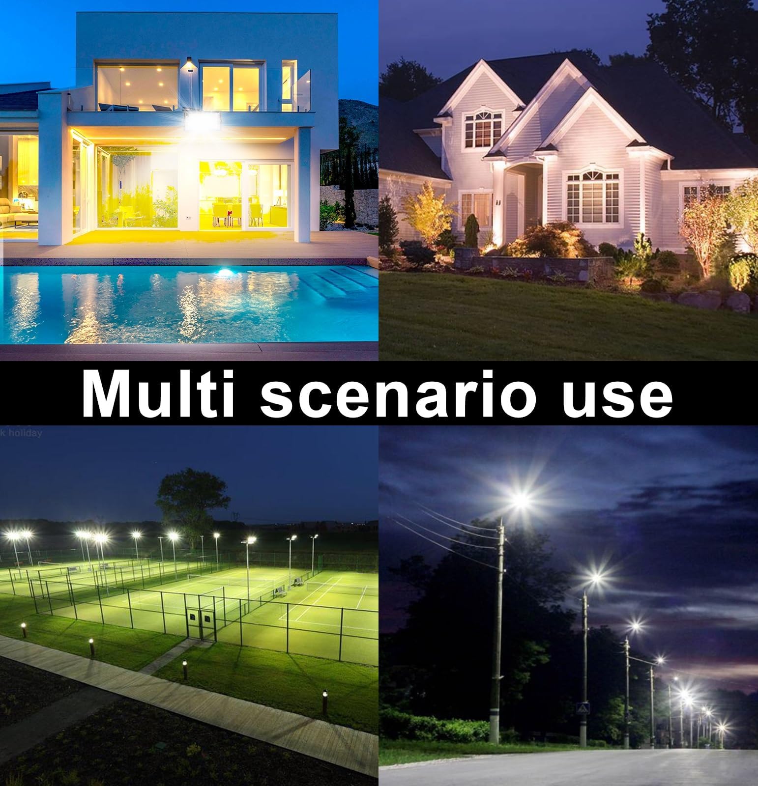 CREATESTAR Projecteur extérieur LED, 100W Spot LED Extérieur IP65 étanche projecteur led blanc froid, Eclairage Exterieur pour jardin cour Garage (4)