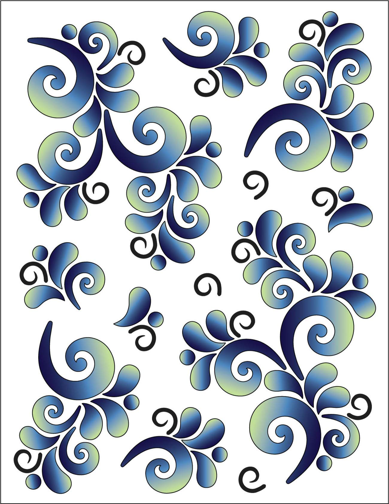 Urban ElementzTattoo Elementz Decal Wave Ocean (Printed On Clear)