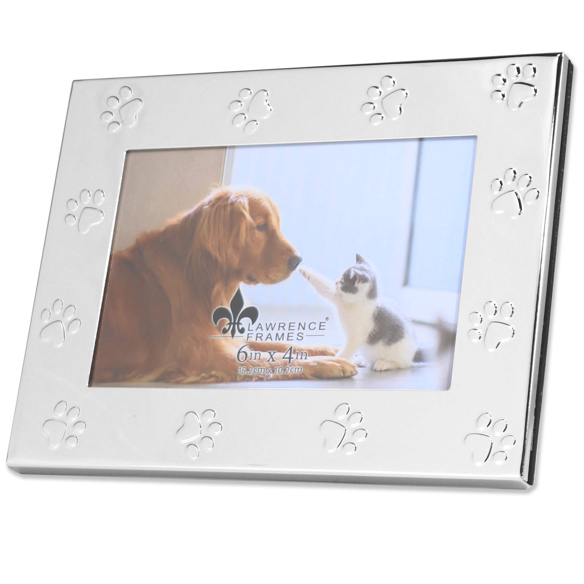 Lawrence Frames Classic Bead Picture Frame, 6x4, Silver