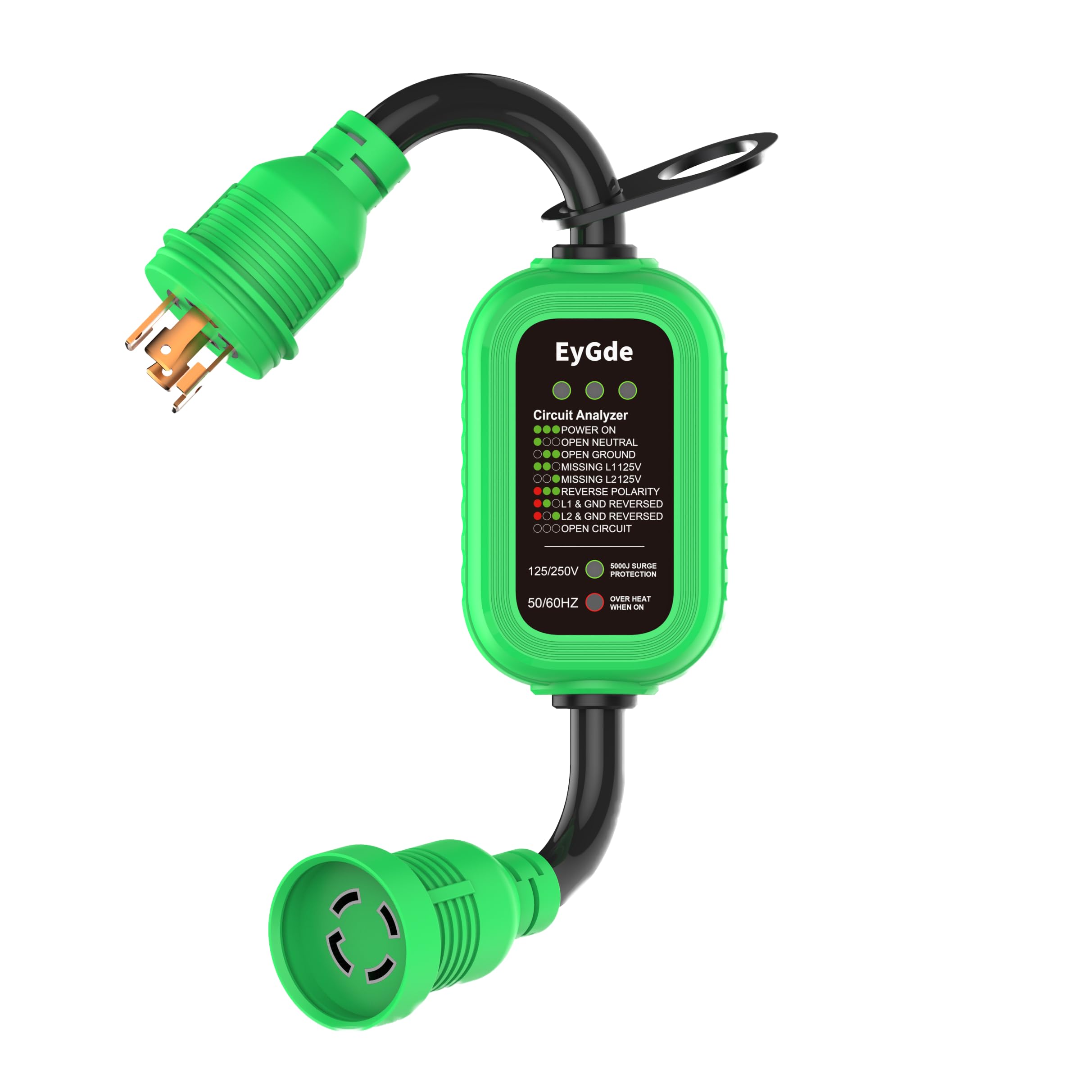 Amazon.com: EyGde 4 Prong 30Amp to 30 Amp Twist Lock Adapter, RV