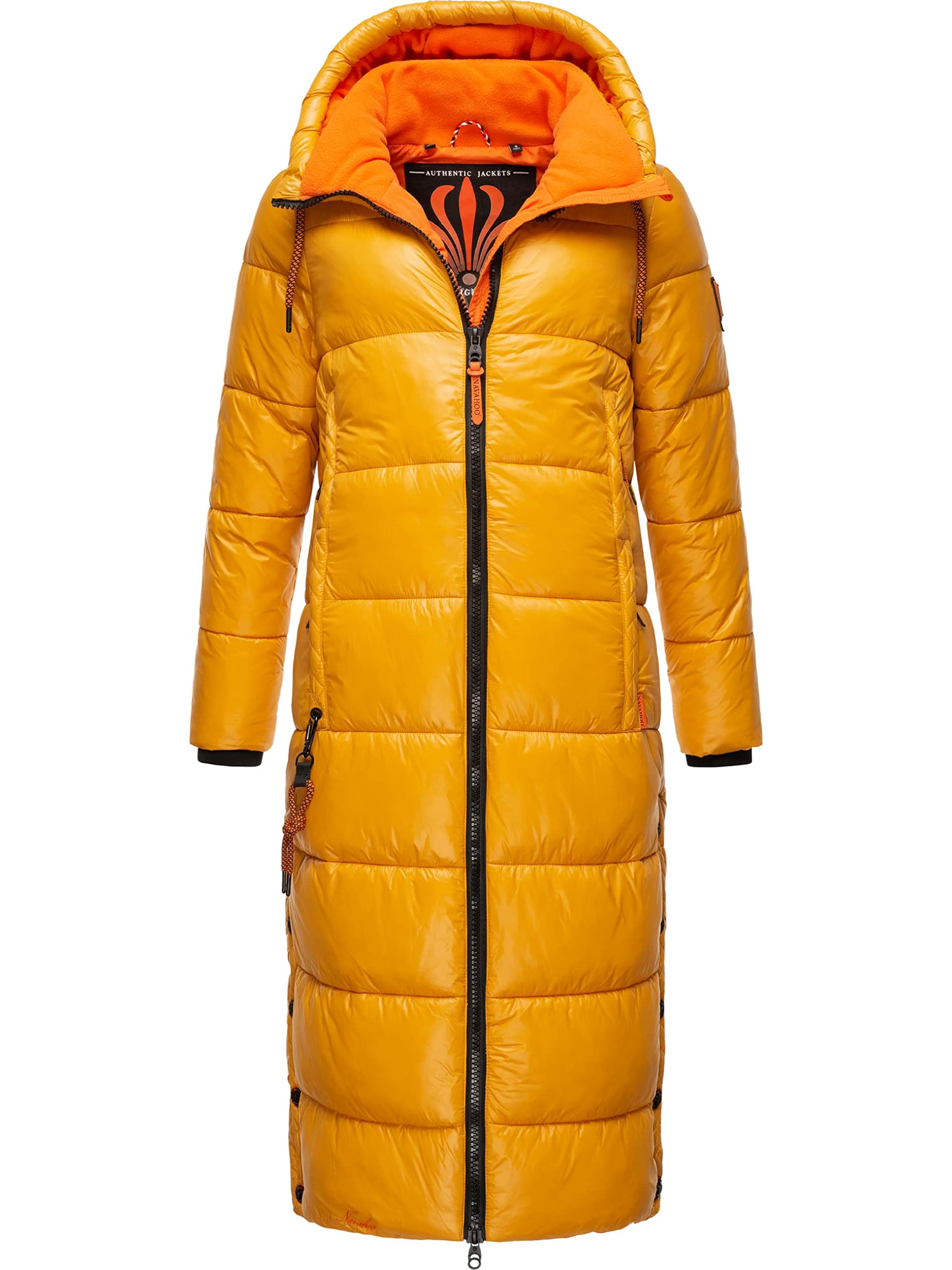 Navahoo Damen warmer Winter Steppmantel mit Kapuze Schmuseengel XS-XXL