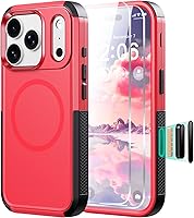 Vista 28 de Diverbox Funda para iPhone 13 [compatible con MagSafe] [con protector de pantalla] [a prueba de golpes] [a prueba de caídas] Funda de protección