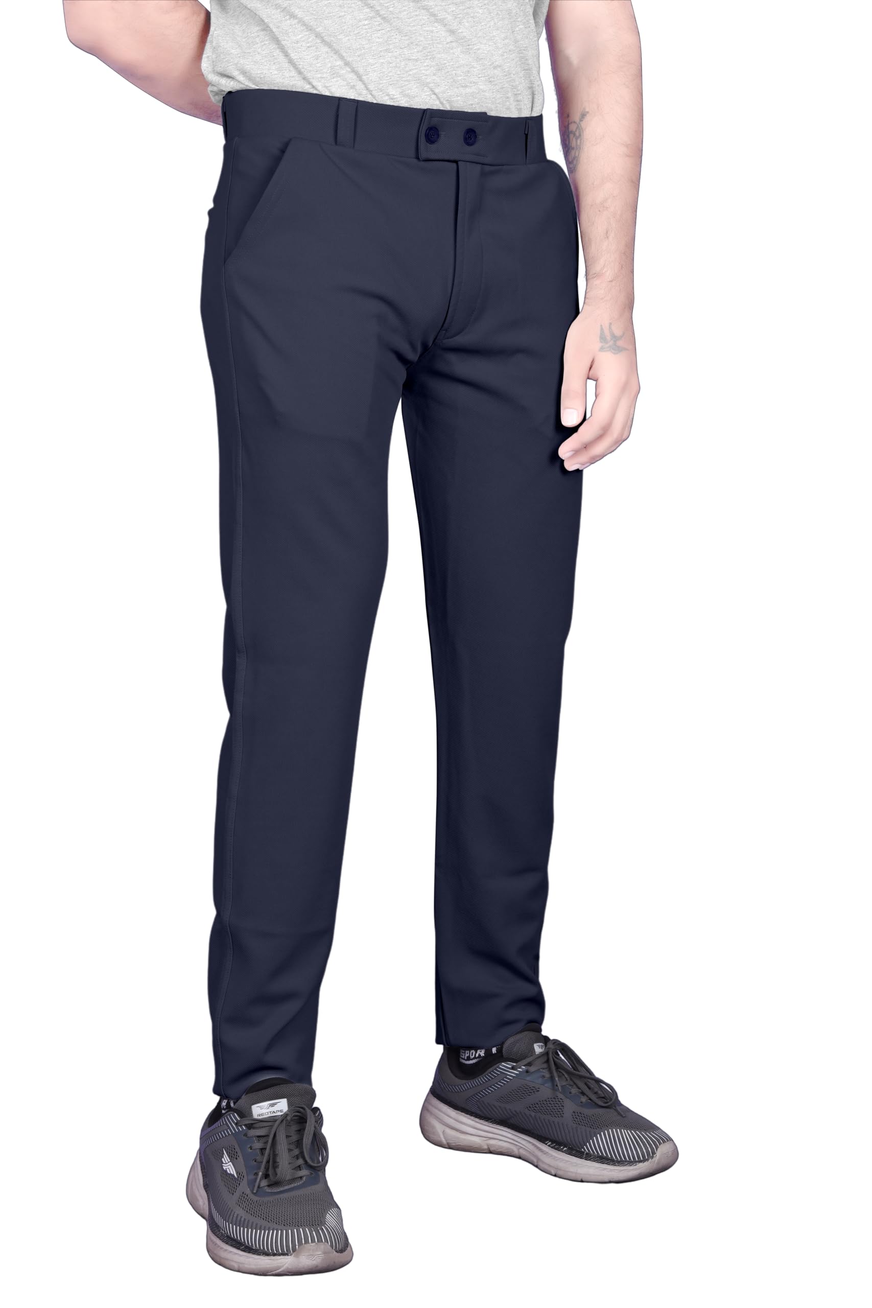 harshad kumar & co Men's Lycra Formal Trousers, Dress Pants-picture-53