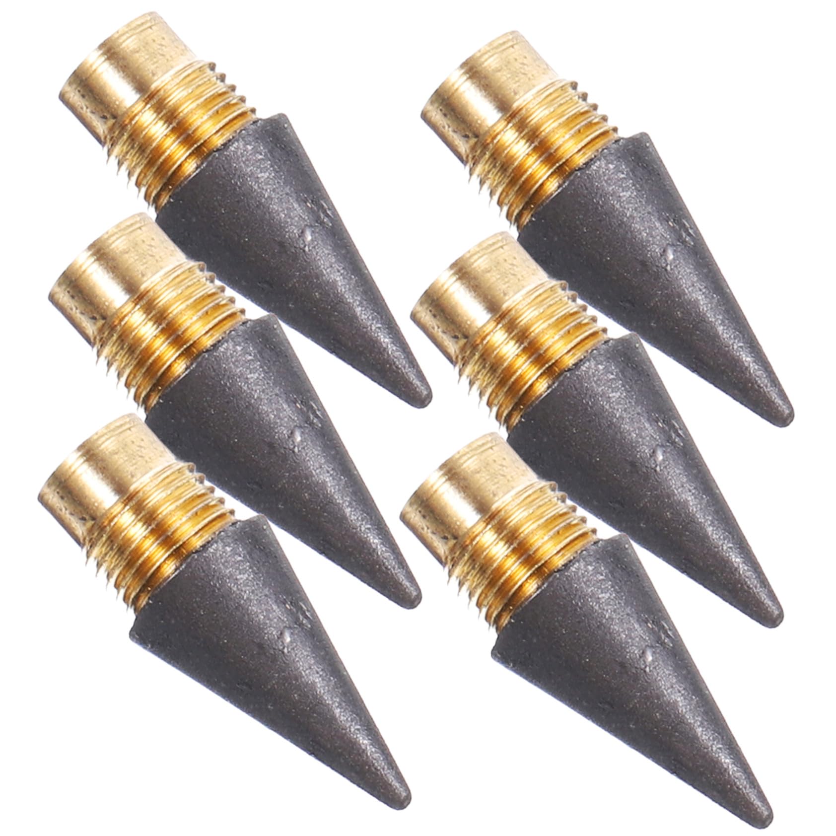 Lot de 6 Pointes de Rechange pour Crayon Éternel sans Encre Tête de Crayon Mécanique Fixation Filetée Accessoires Pratiques pour Bureau et Étude