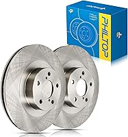 PHILTOP Front Disc Brake Rotors for Subaru Forester 2009-2018, Outback 2005-2014, Legacy 2006-2014, Crosstrek Zinc Coated Anti-Rust #31407