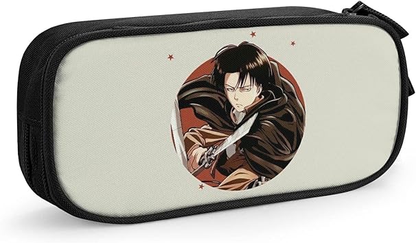 Amazon 進撃の巨人 兵長 リヴァイ 筆箱 ペンケース 筆入れ ペンポーチ 大容量 安い ファスナー 便利 収納 多機能 男の子 女の子 小学生 中学生 高校生 大学生 大人 人気 おしゃれ かわいい アニメ キャラクター グッズ Evisuk ペンケース