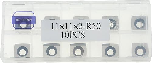 Miniatura 3 de DLtools - Juego de cortador de carburo de tungsteno de 0.433 in, 2 pulgadas, cortador de repuesto de carburo cuadrado de radio lateral (11 x 11 x