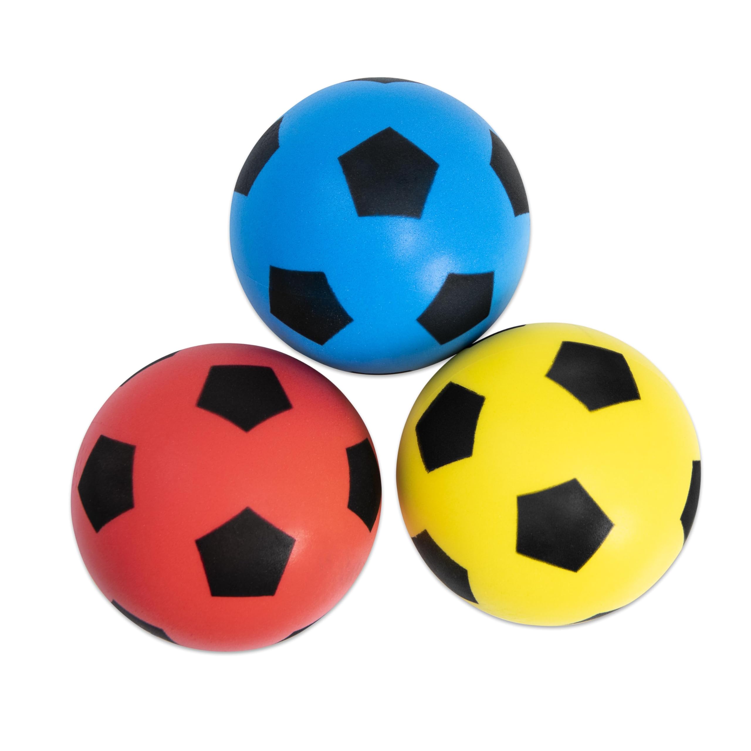 Betzold Softbälle-Set 3 Stück - Soft-Fußball Schaumstoffball