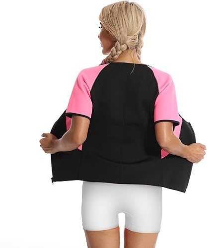 Miniatura 2 de Vigorix Traje de sauna para mujer, de neopreno, adelgazante, entrenamiento, sudor, sauna, chaleco de sauna, entrenamiento de cintura para mujeres,
