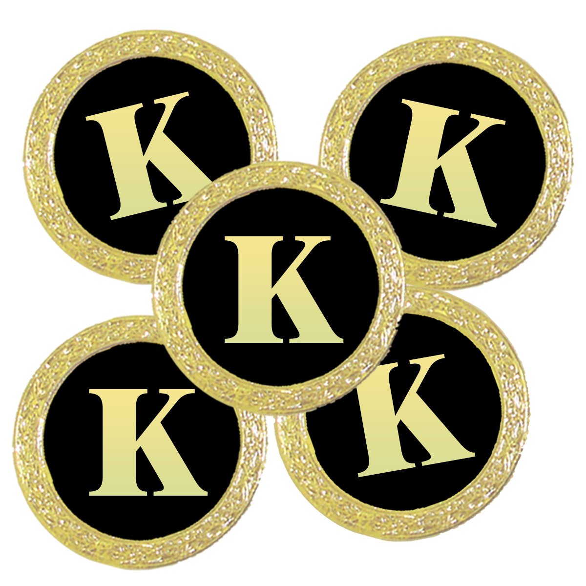 Best Impressions Personalised Golf Ball Markers with Initial (K)
