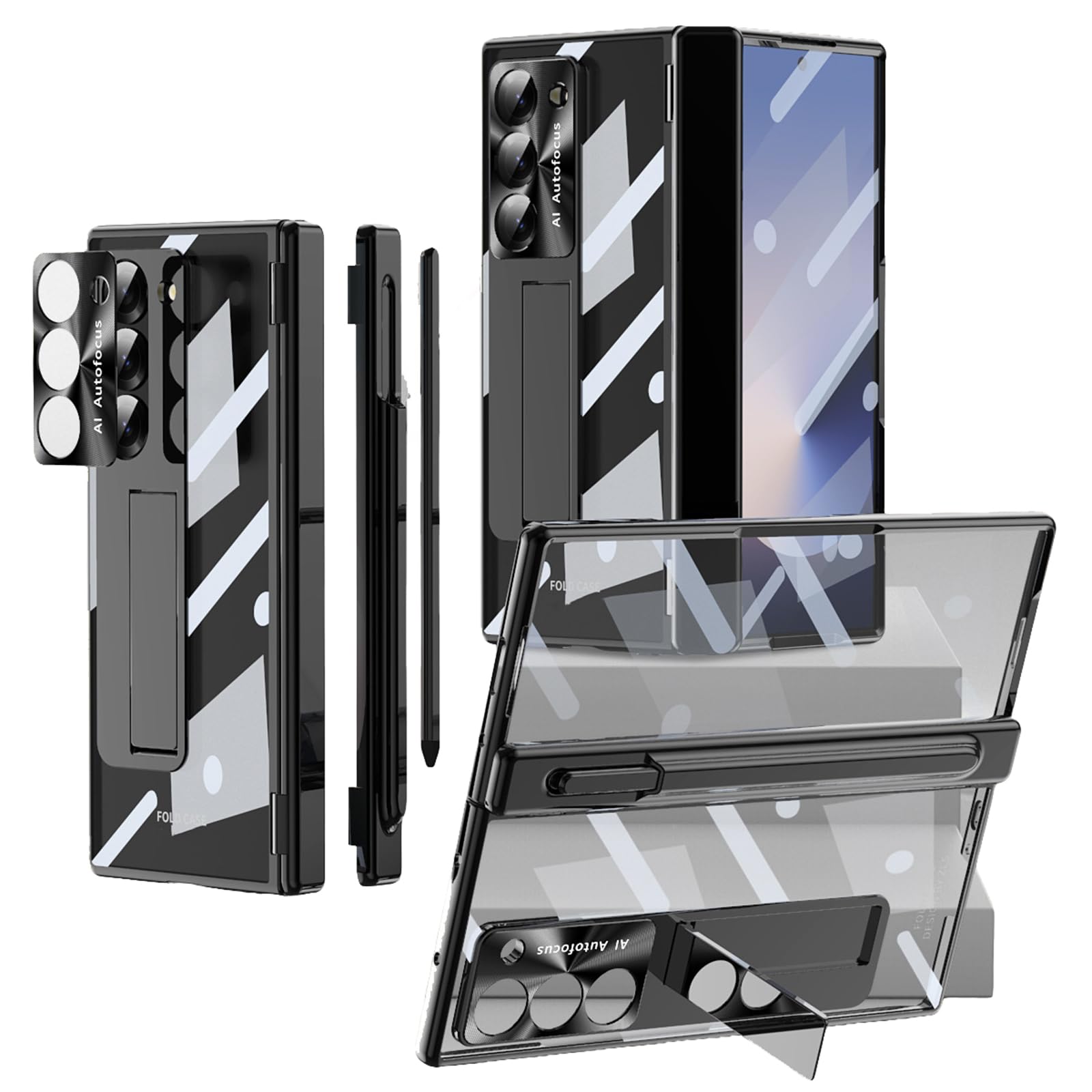 Galwaniczne etui do Samsung Galaxy Z Fold 8 Ultra, cienkie, krystalicznie