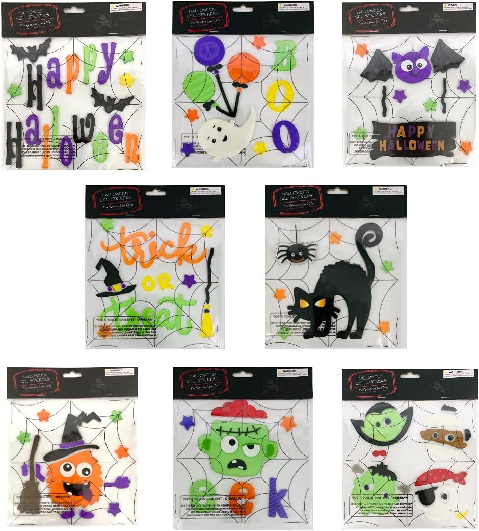 Halloween Bloody Drip Splatter Window Gel Clings Pack of