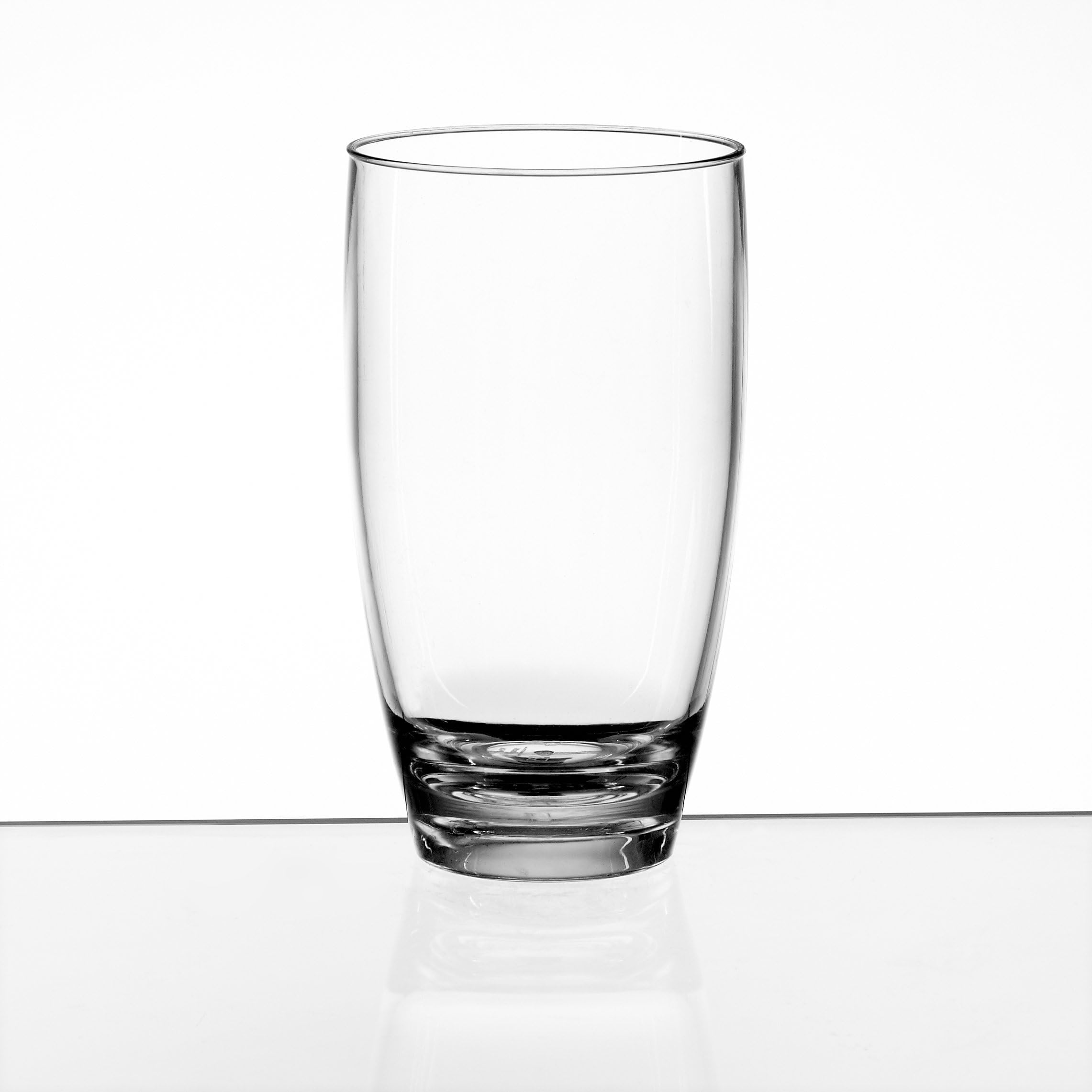 4 Clear TRITAN Plastic Highball Glasses (370ml), Dishwasher Safe 1500+ Cycles (3 Times Equivalent Polycarbonate Glass), Virtually Unbreakable, BPA & BPS Free - Choice of Colour and Style