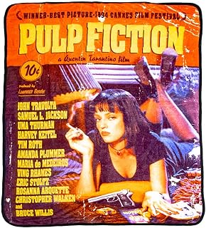 Bioworld Pulp Fiction Movie Poster Digital Print Blanket