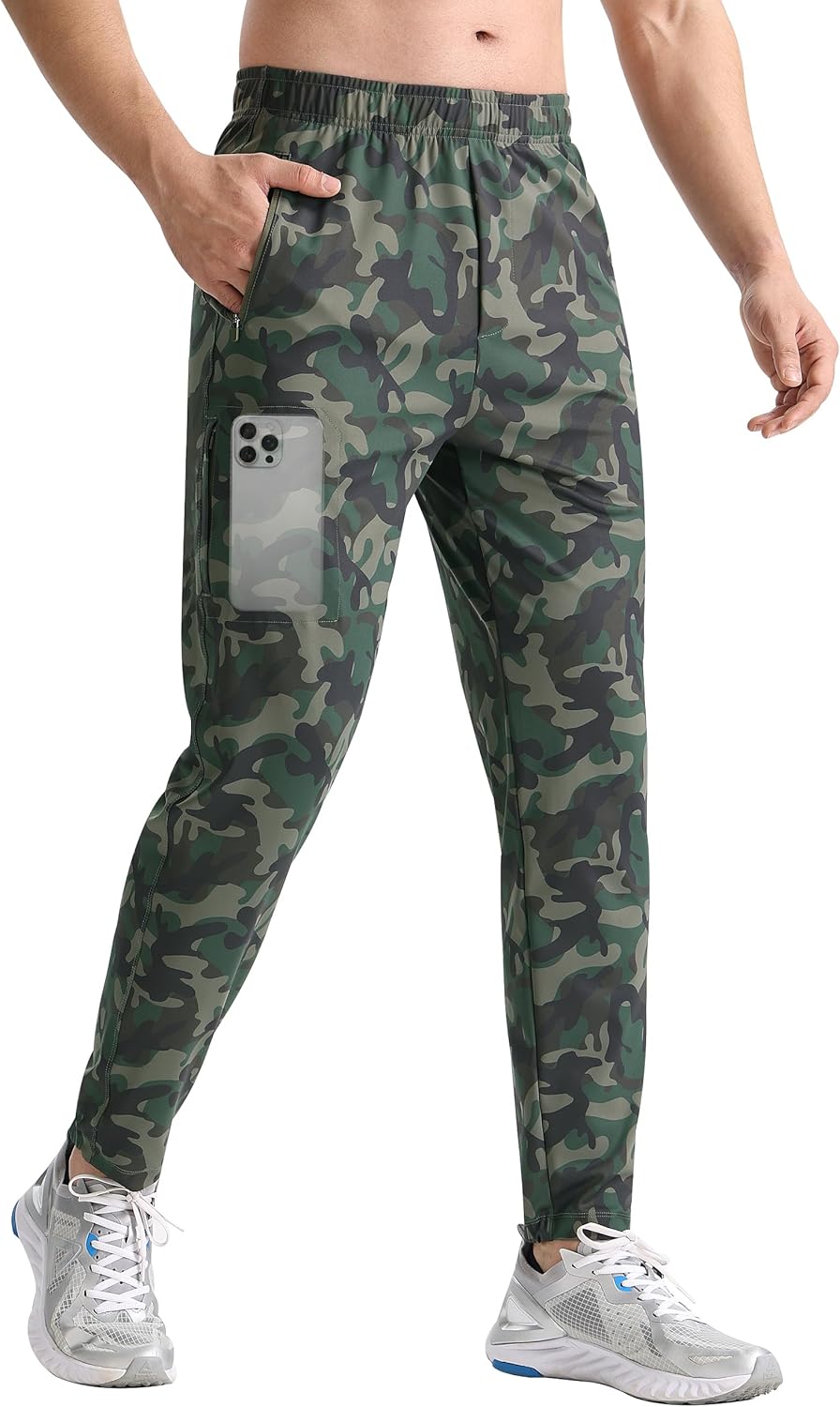 EZRUN Men's Joggers Stretch Athletic Workout Golf Pants Quick Dry Work Sweatpants Running Gym Hiking Track Pants