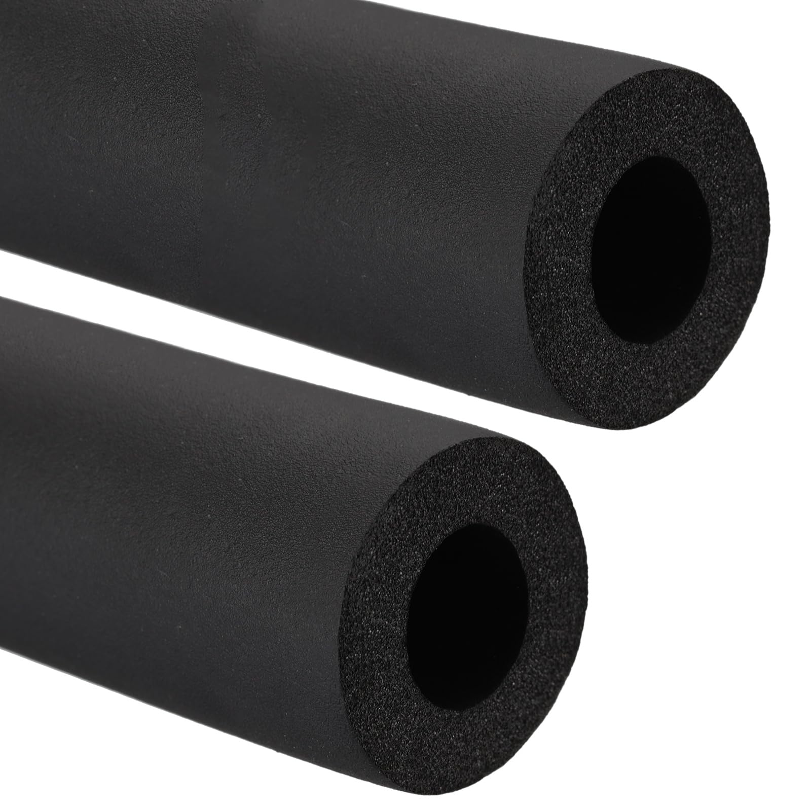 PATIKIL Aislamiento de Tuberías, 2Pcs Espuma Tubo Térmico Aislante, 2m Barra Enrollable para Cubierta de Tuberías Suaves para Conductos de Aire Acondicionado HVAC, 34mmx94mmx30mm Negro