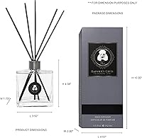 Vista 2 de Rainier’s Gifts Reed Diffuser Set (Boracay Sea Salt) - Scented Oil Diffuser Sticks - Home Fragrance Aromatherapy Air Freshener 6.5 fl oz