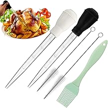 Boao 5 Pieces Nylon Heat-Resistant Turkey Baster Cooking Set Includes Me...