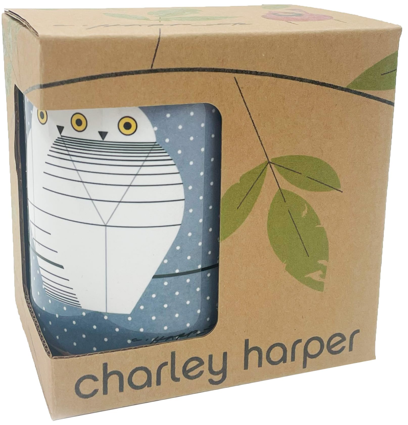 Amazon.com | Charley Harper Twowls Grande Mug (Boxed Single): Coffee Cups &  Mugs