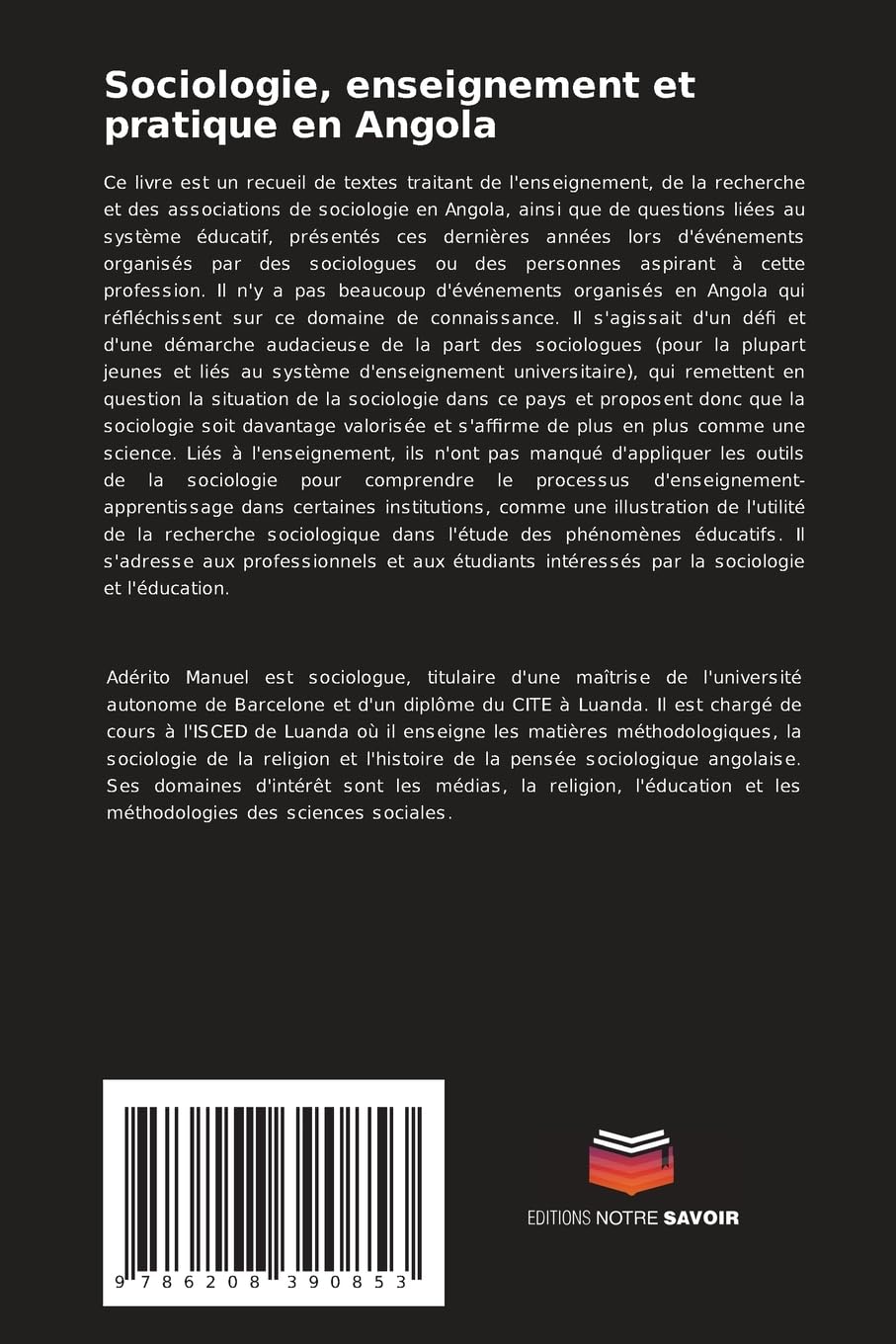 Sociologie, enseignement et pratique en Angola: Itinéraire et propositions pour une discipline en affirmation