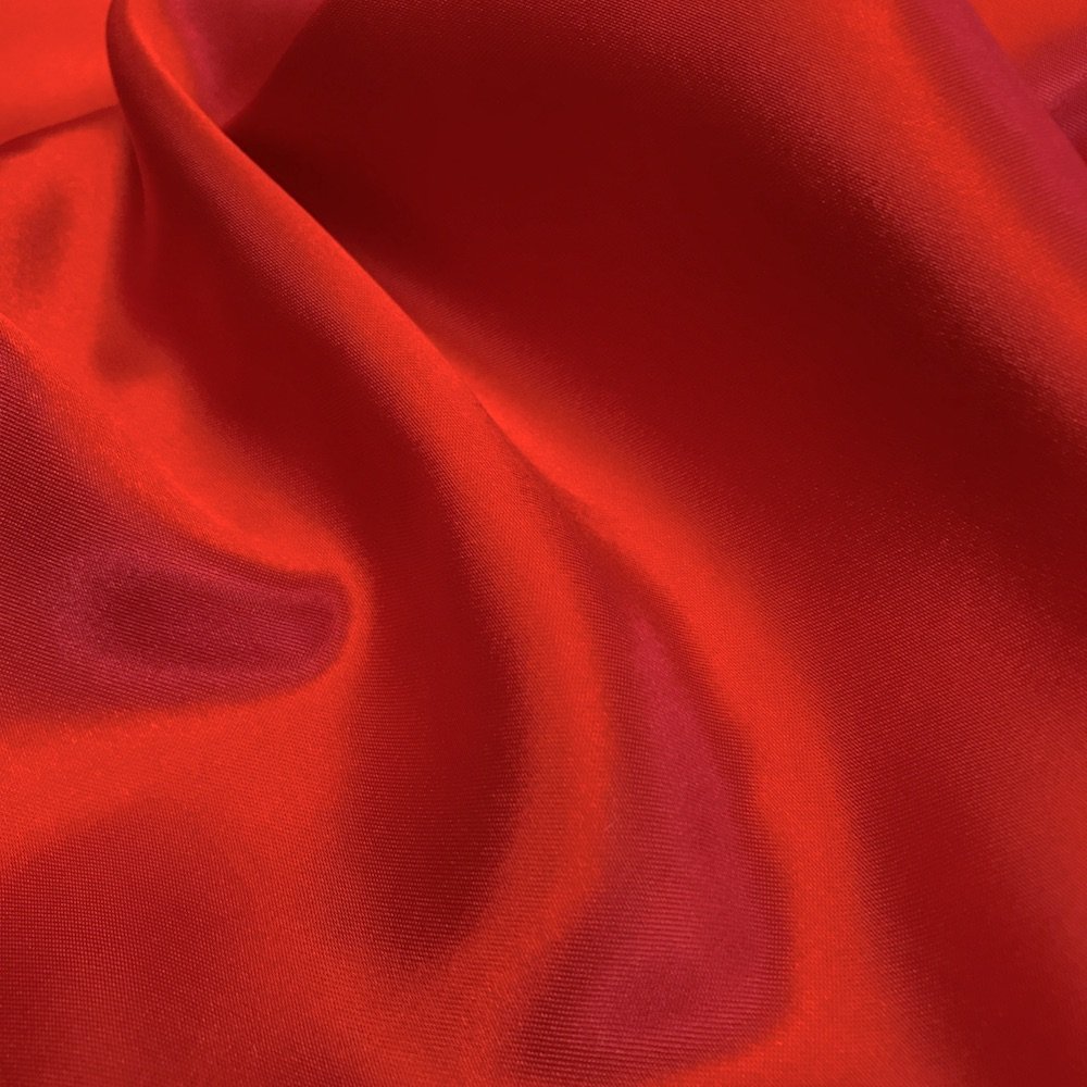 Tela de satén Charmeuse para novias, de 60 pulgadas de ancho por yarda, para bodas, ropa, manualidades, decoración, disfraces, color rojo, 5 yardas