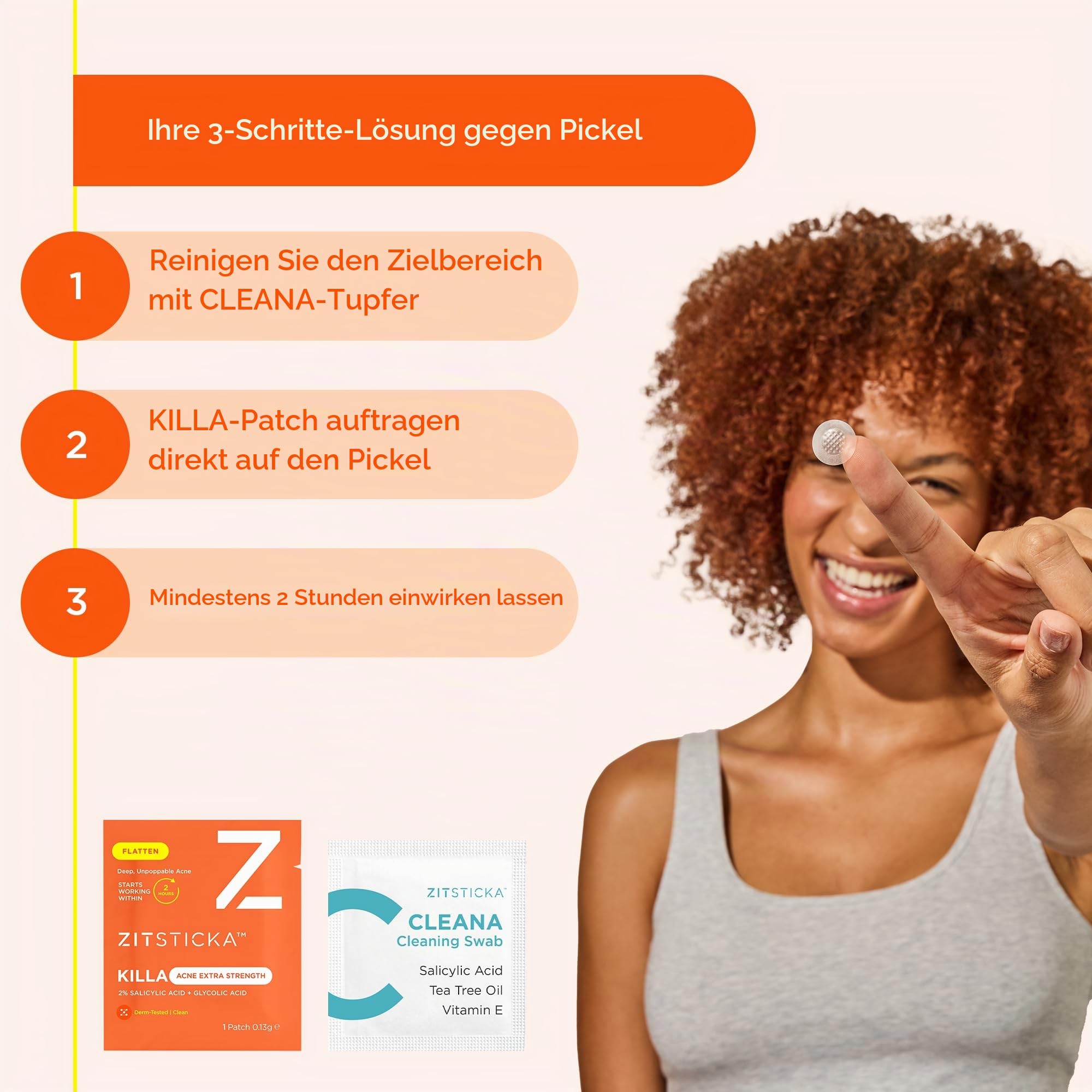 ZitSticka KILLA Extra Starke Gesichtspflaster – Medizinisches Akne-Pflaster – Fortschrittliches schnell wirkendes Pflaster für erste Zits – 4 Stück – beginnt in 2 Stunden zu wirken