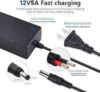 Vista 2 de Adaptador de corriente 12V 5A 4A 3A 2.5A 2A 1A AC DC Cable de alimentación de 0.217x0.083 in para Sceptre Serie EC Monitor, ONN, AOC, Dell, Webcam