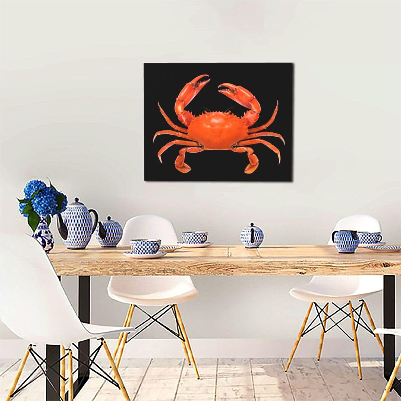 Amazon.co.jp: アートパネル 蟹柄 カニ柄 かに柄 動物柄 海洋生物柄