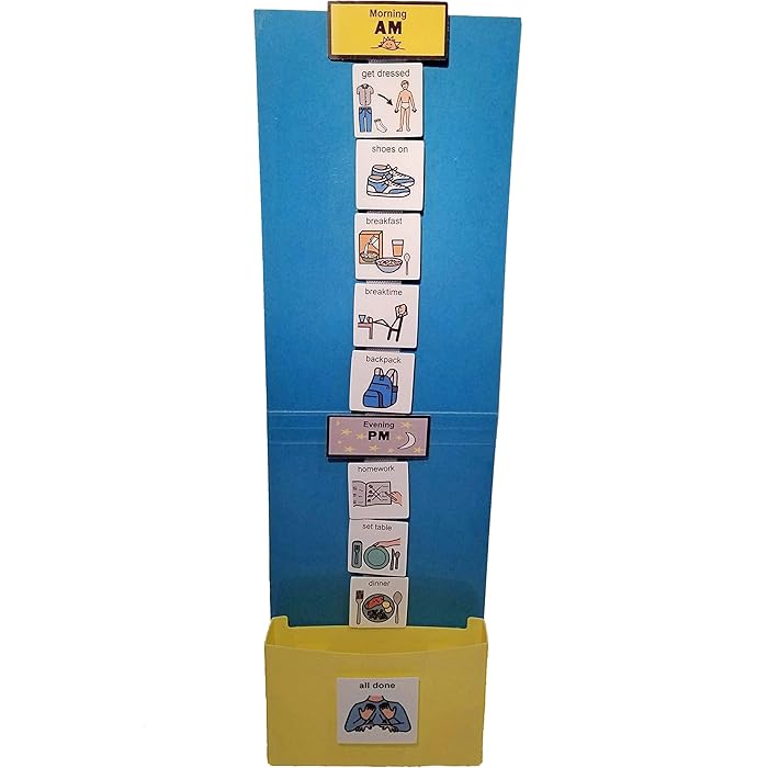 Buy Boy Cartoon Daily AM-PM Visual Schedule Kit -Great Behavior Tool