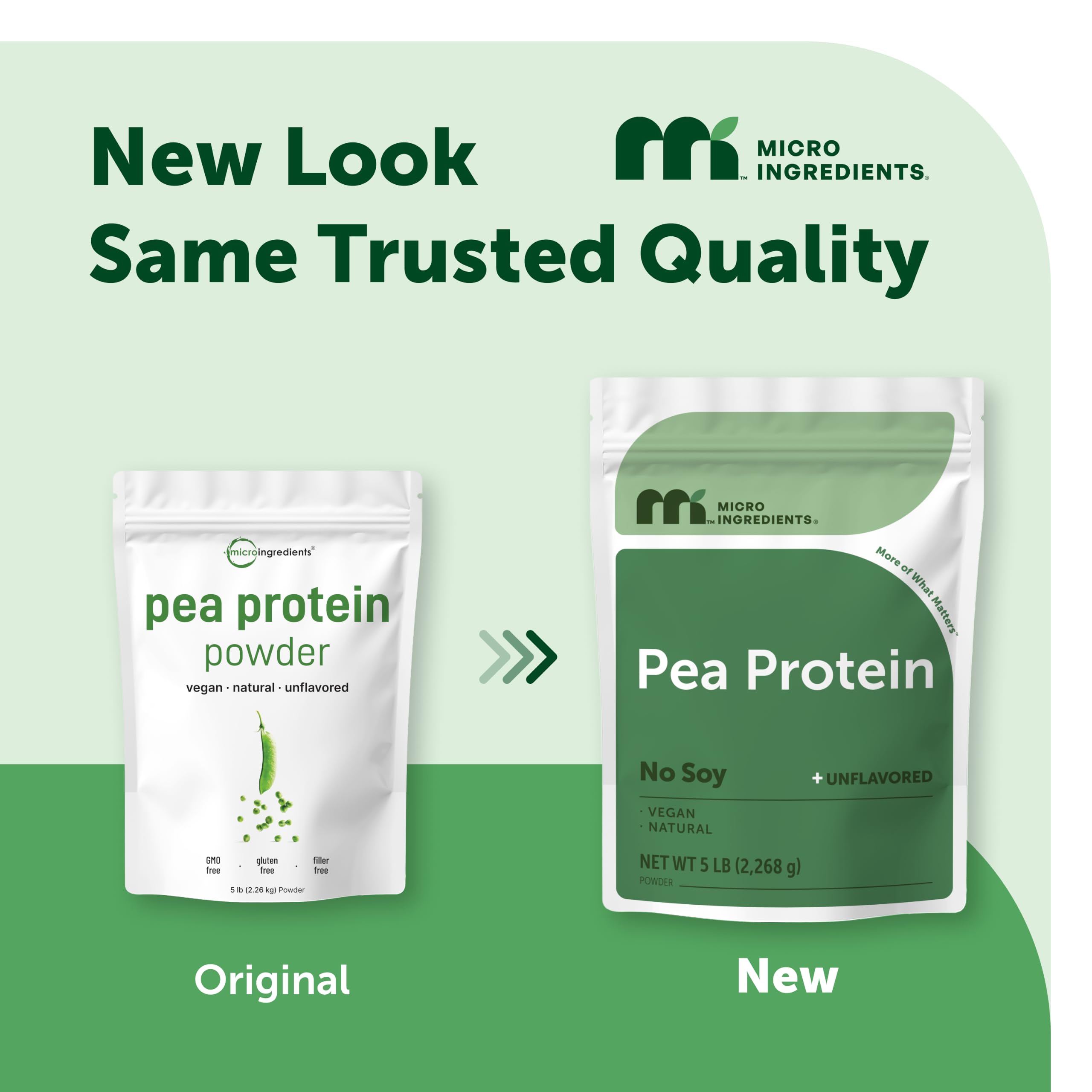 Micro Ingredients Pea Protein Powder, 5lb | Vegan, 27g Protein Per Serving — Amazon image 2