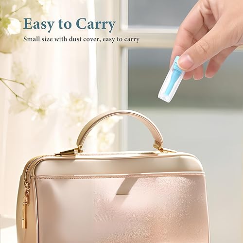 Miniatura 5 de Paquete de 10 removedor de lentes de contacto duro e inserción herramienta para lentes RGP y esclerales - Ventosa de émbolo (azul)