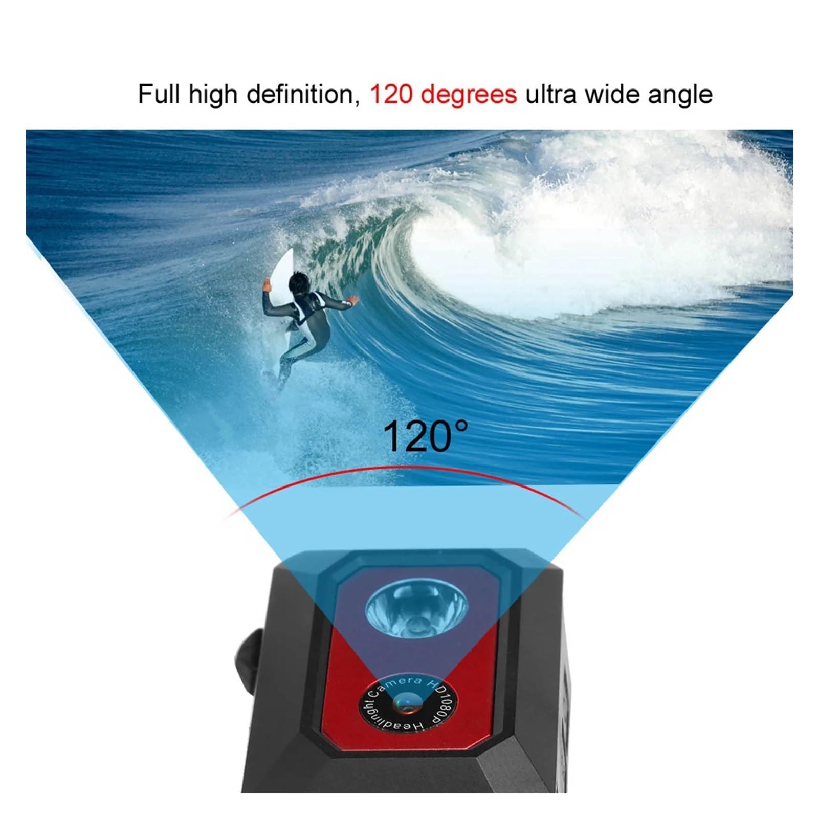 Videocamera d'azione Super HD 1080P DV Telecamera sportiva montata sulla testa Registratore DVR