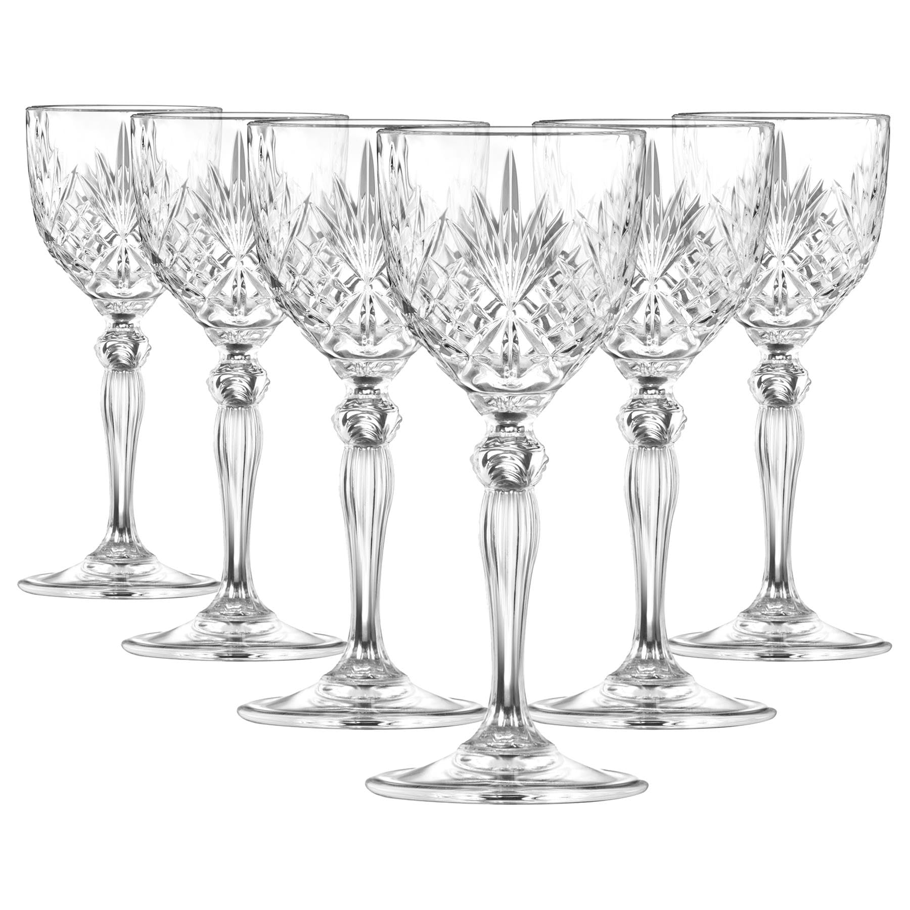 RCR 6X 140ml Melodia Nick & Nora Glasses - Espresso Margarita Champagne Cocktail Gin Wine Drinking Party Coupe Glass Set Crystal