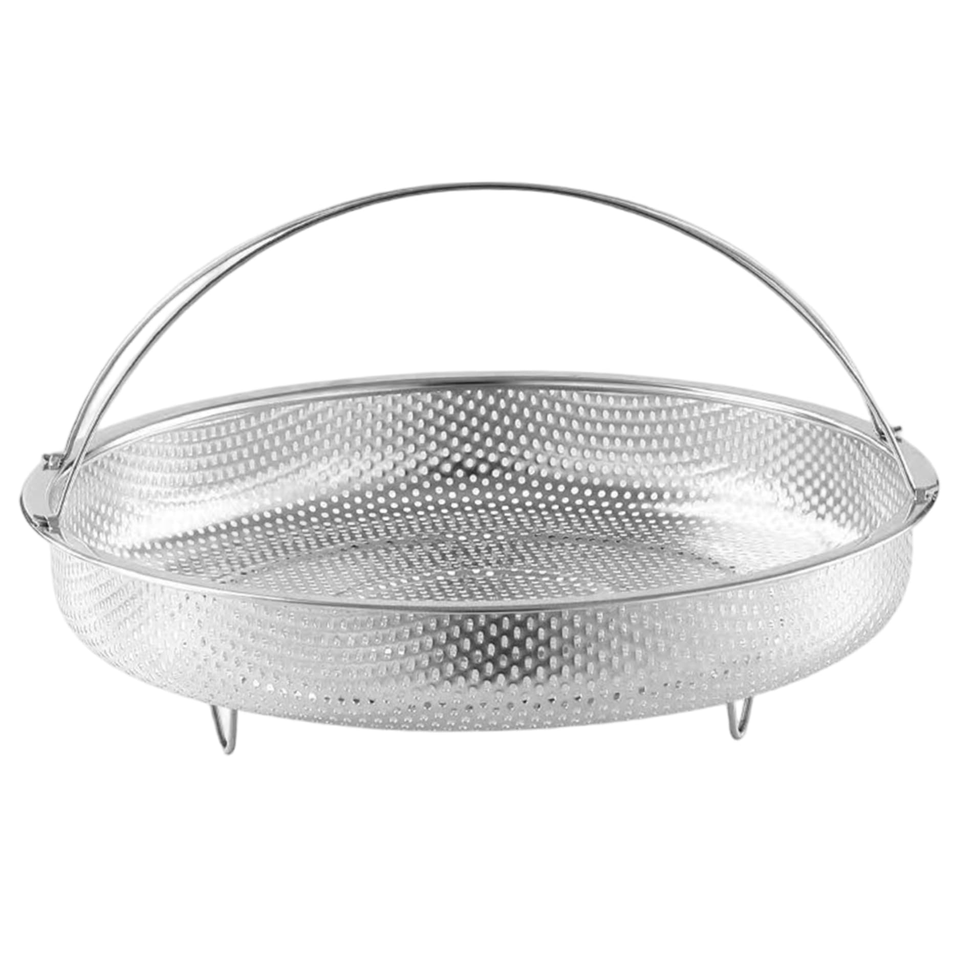 Cesta de vapor para olla de acero inoxidable con asa y pies 10 pulgadas