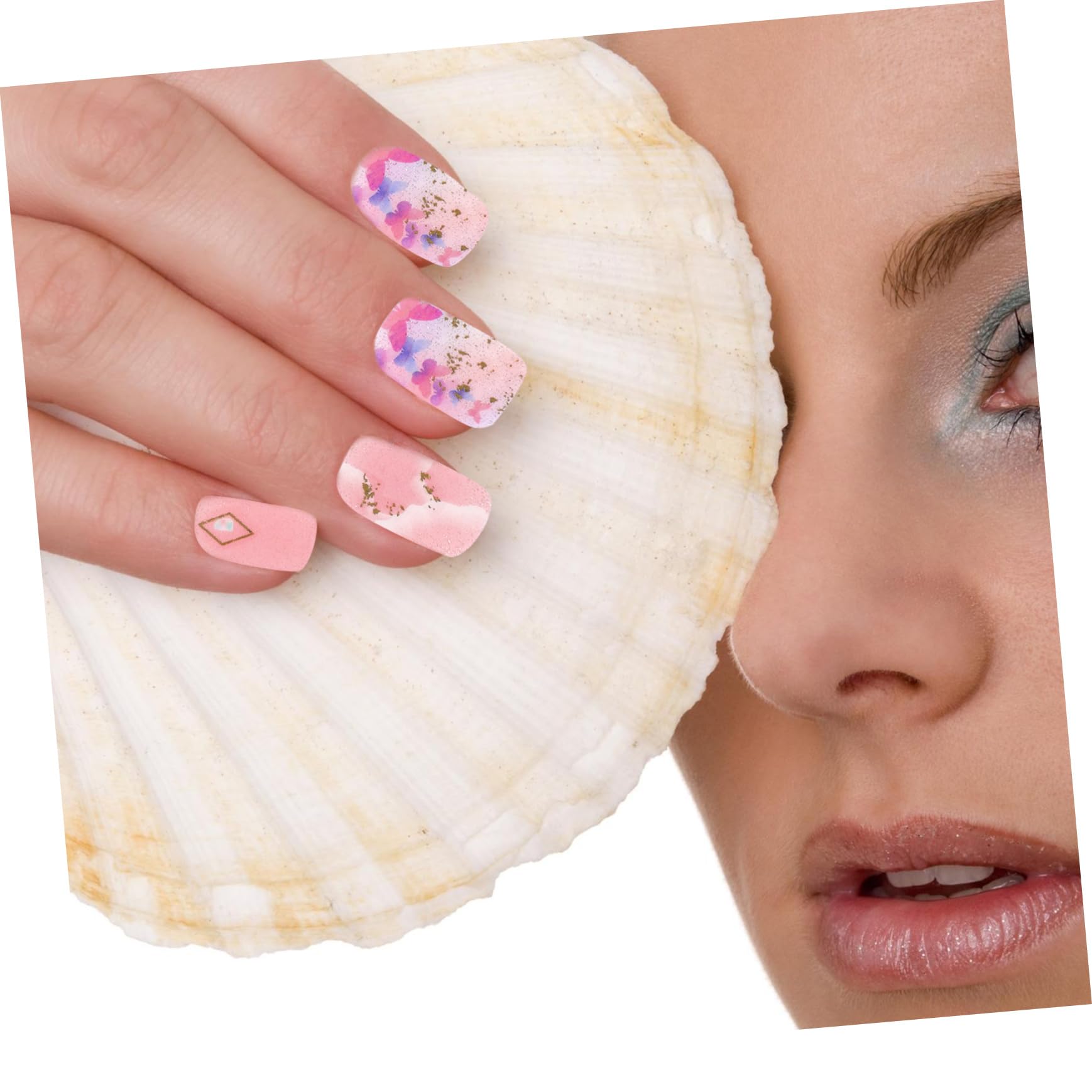 4 Set Adesivi per Unghie per Decorazione Manicure Stickers Autoadesivi per Nail Art per Feste e Speciali Personalizzabili e Facili Applicare
