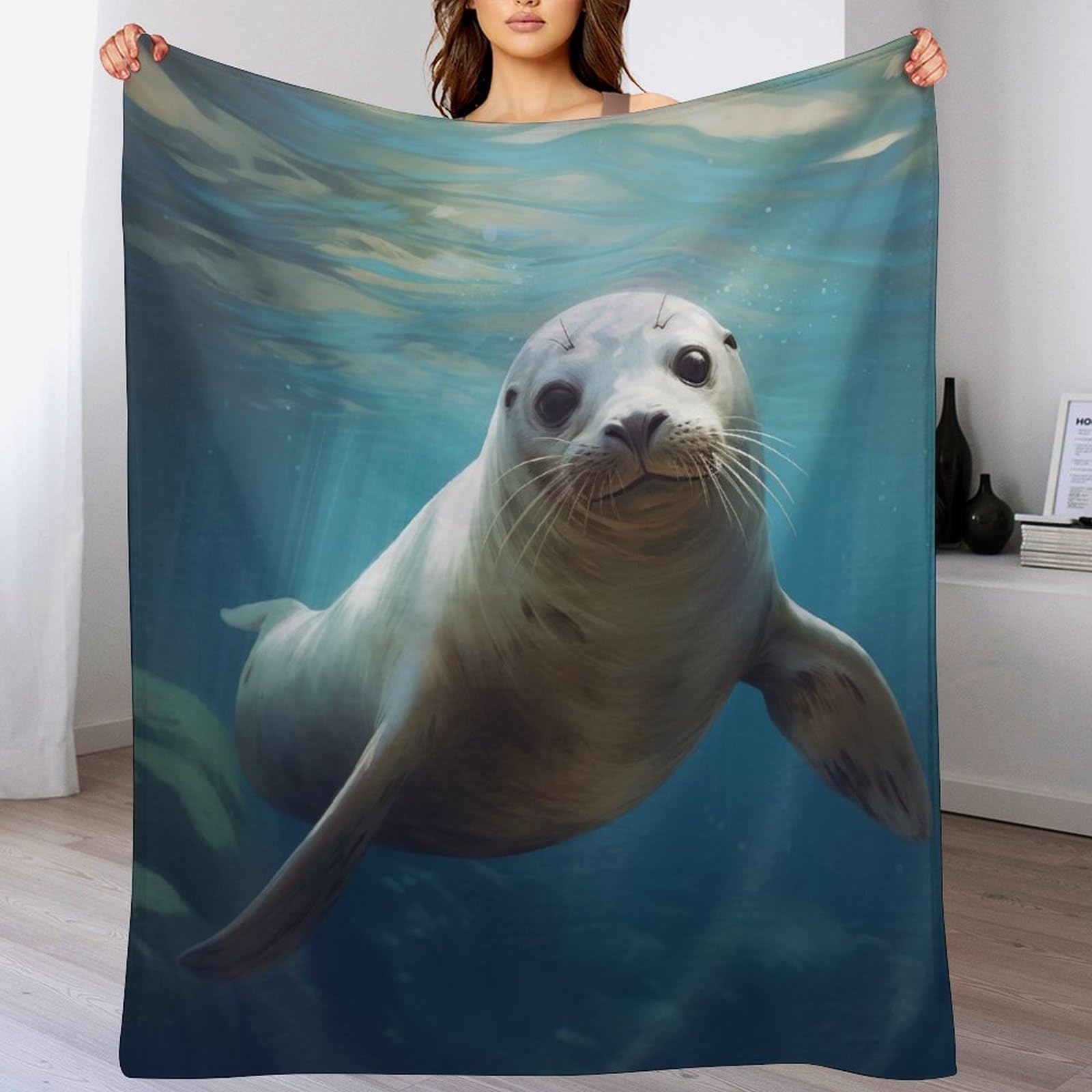 Couverture polaire phoque un cocon de tendresse et de douceur absolue pour vos nuits