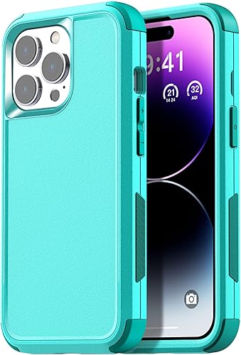 Miniatura 1 de AICase Funda para iPhone 14 Pro (6.1 pulgadas), funda resistente de 3 capas resistente para teléfono, protección duradera de grado militar, a prueba