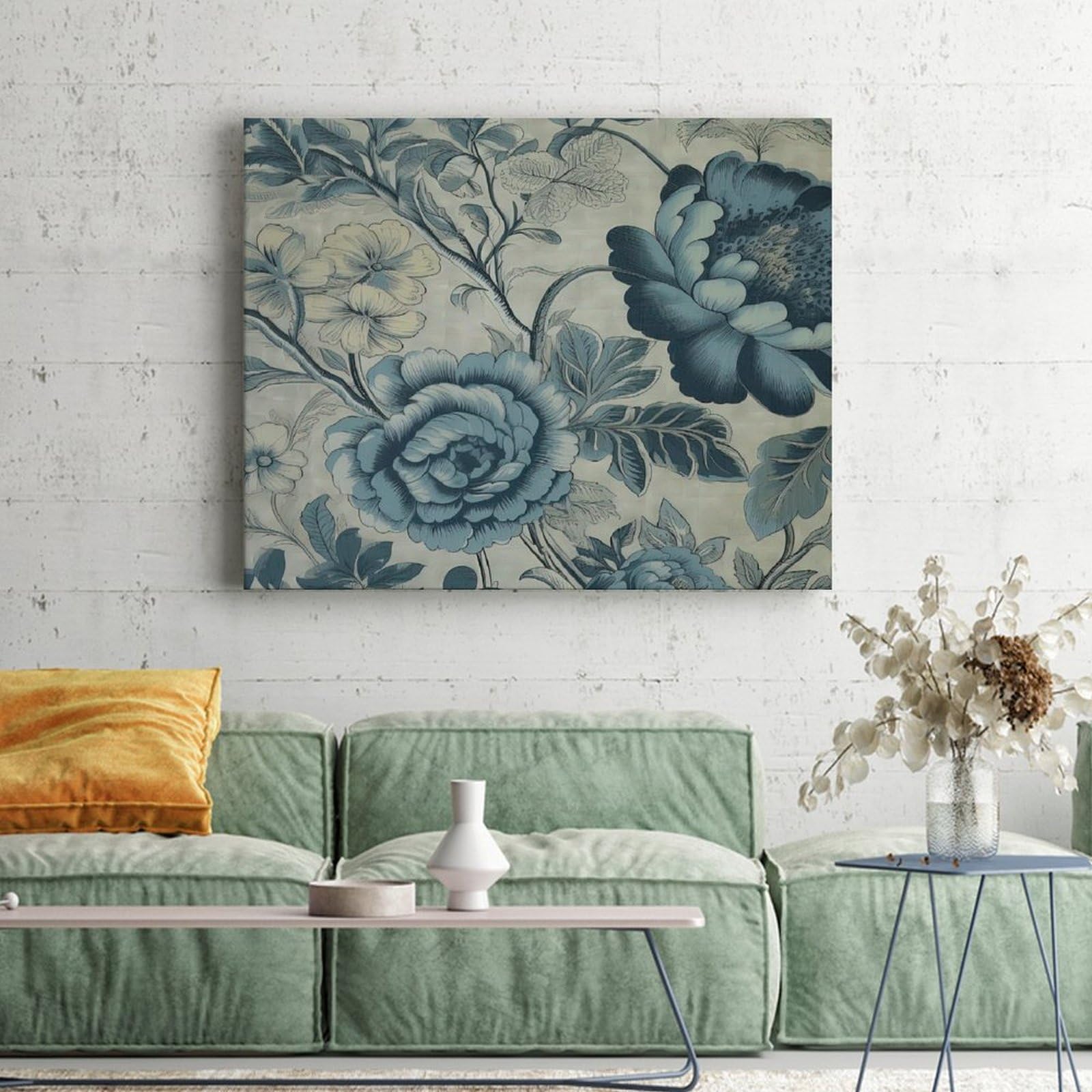 The Art of e Quaintance　Blue The Art of e Quaintance Blue LevvArts Teal and Grey Abstract