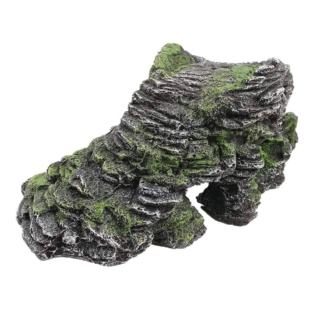 Escondite para Escalar Tortugas, paisajismo de acuarios, decoración de hábitat, escondites de Peces, lagartos y Tortugas, Accesorios para Cajas de Cuevas de Reptiles