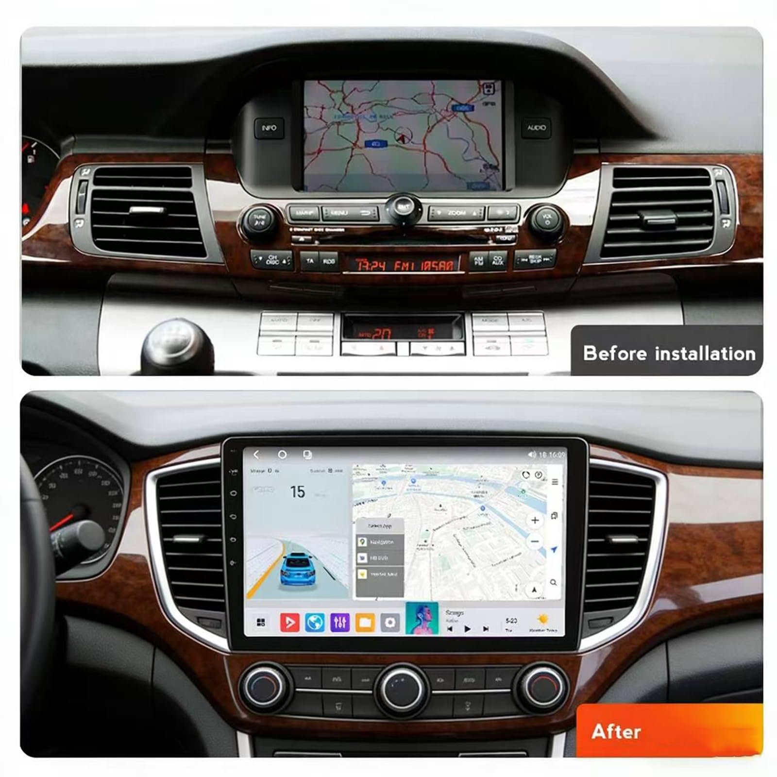 M6 pro1,YLOXFW Android 15.0 Stereo Sat Nav Zastąpienie dla Edix FRV 2004-2009 Radio GPS Navi 10'' Cartablet DVD Multimedia Odtwarzacz wideo FM BT Receiver z 4G WiFi Carplay Android Auto