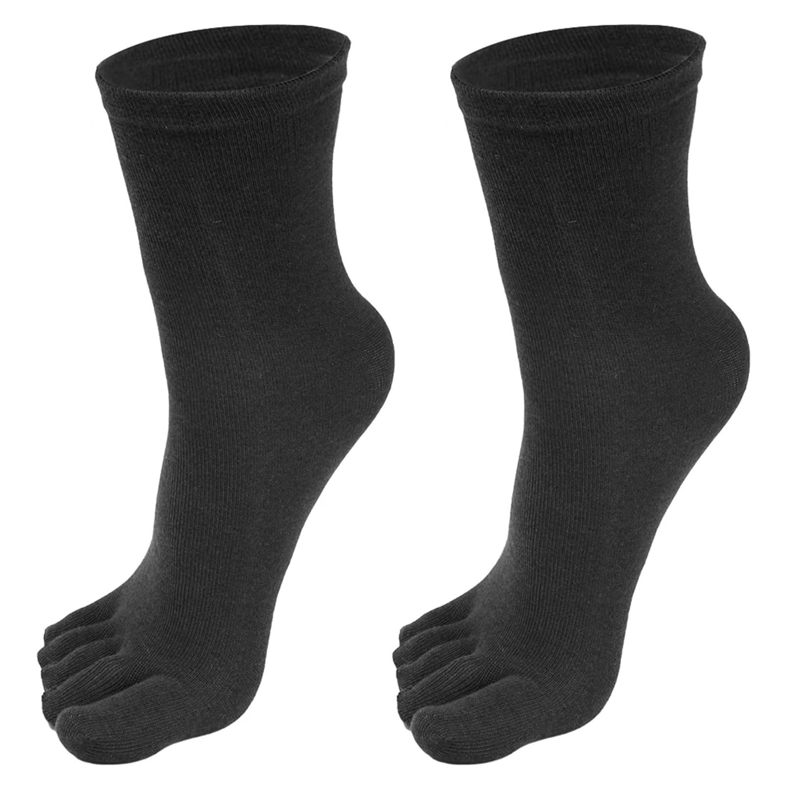 IRFHDCX Toe Socks 5Pairs Five Fingers Toe Socks Breathable Cotton Unisex Sports Running Sweat Absorbent Antibacterial Ankle Crew(Dark Grey)