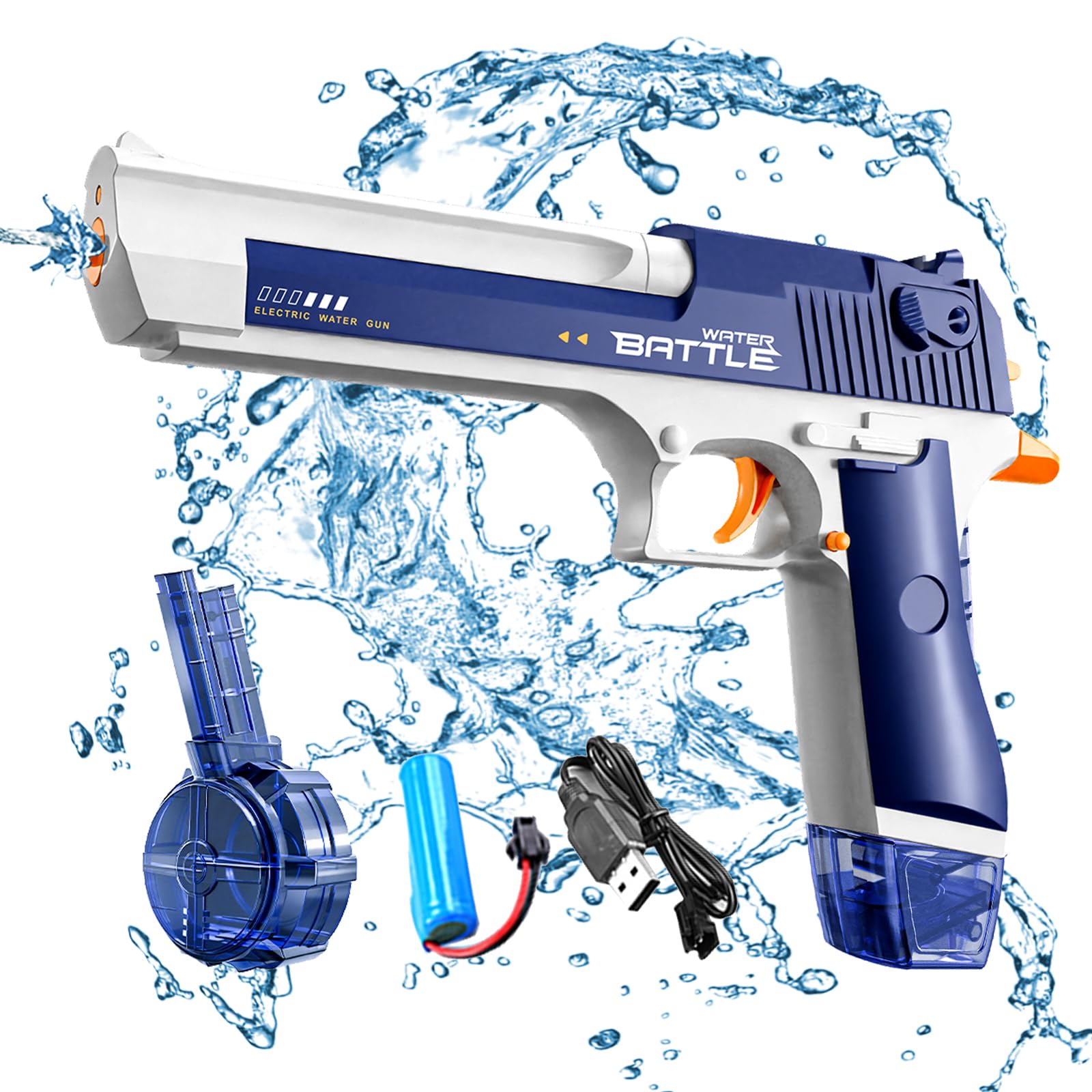 Electric Water Gun with Long Range,Automatic Squirt Gun for Kids and Adults, Long Distance Water Pistol for Pool Beach Outdoor Play