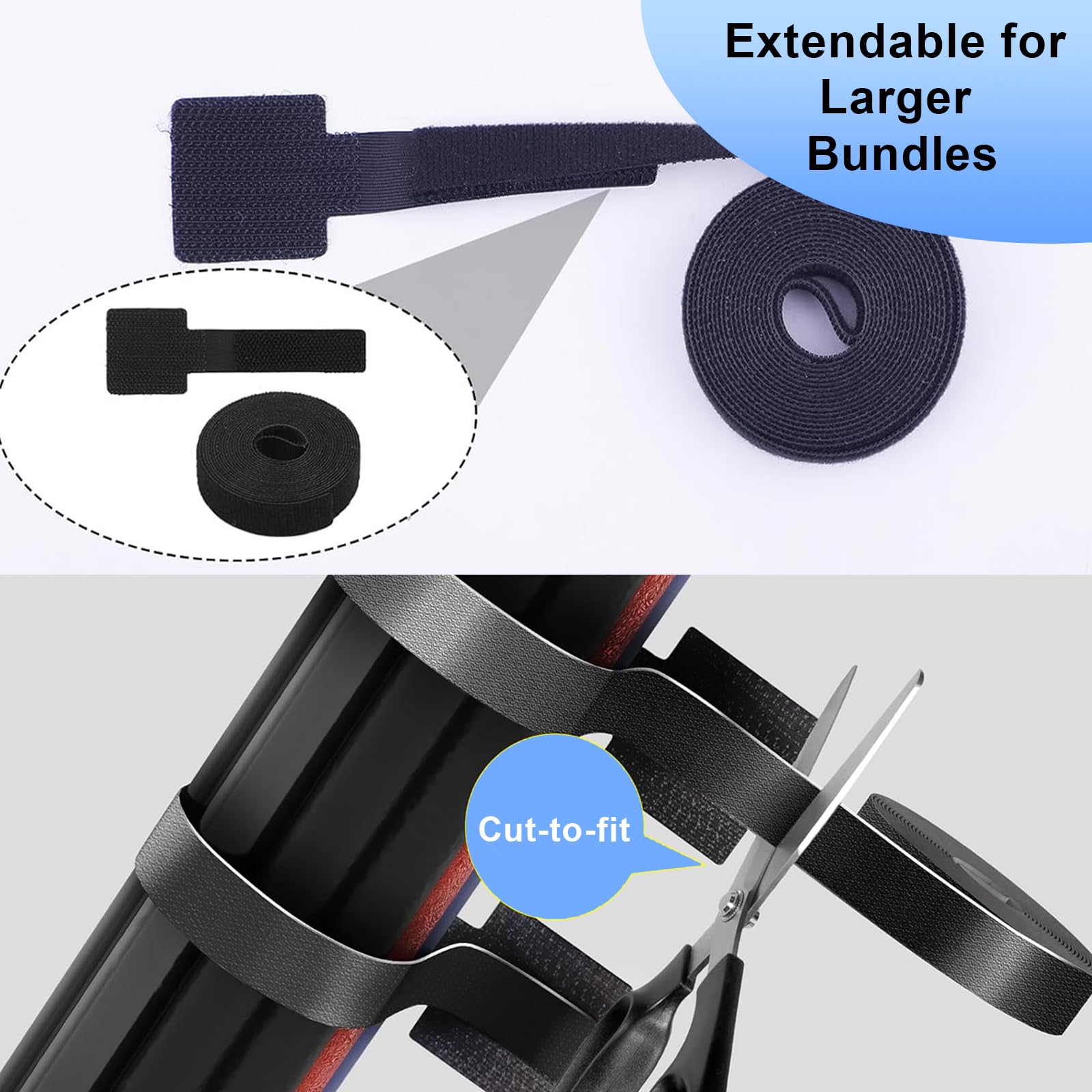 Lot 30 Attaches Câble Auto Adhésives Organiseur Câble En Polyamide à Bande Auto Agrippante Fixateur Adhésif Pour  Des Cordons D Alimentation G 601099560133681