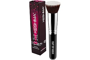 KESHIMA Flat Top Kabuki Brush: The Epitome of Stippling Makeup Brushes