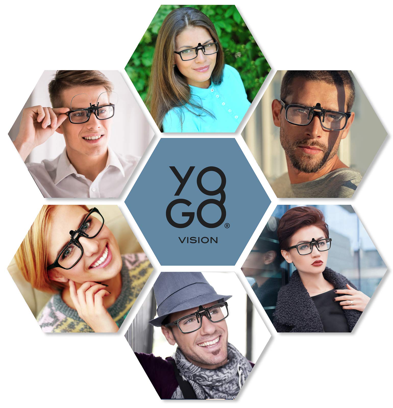 Success Eyewear Yogo Vision Gafas de luz azul para hombres y mujeres, gafas de computadora con montura semi-sin montura