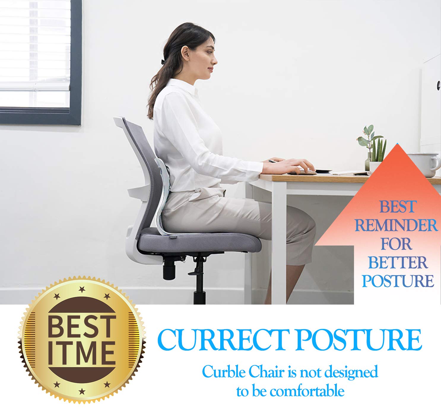 Frее Shірріng 🛒 Curble Chair Comfy Fabric Cushions Slim & Small Size fit (13 X 13 X 13.4), Lumbar Support for Lower Back Pain - Red Nеw Prоduсt Curble Chair Comfy Fabric Cushions Slim & Small Size fit (13 X 13 X 13.4), Lumbar Support for Lower Back Pain - Red