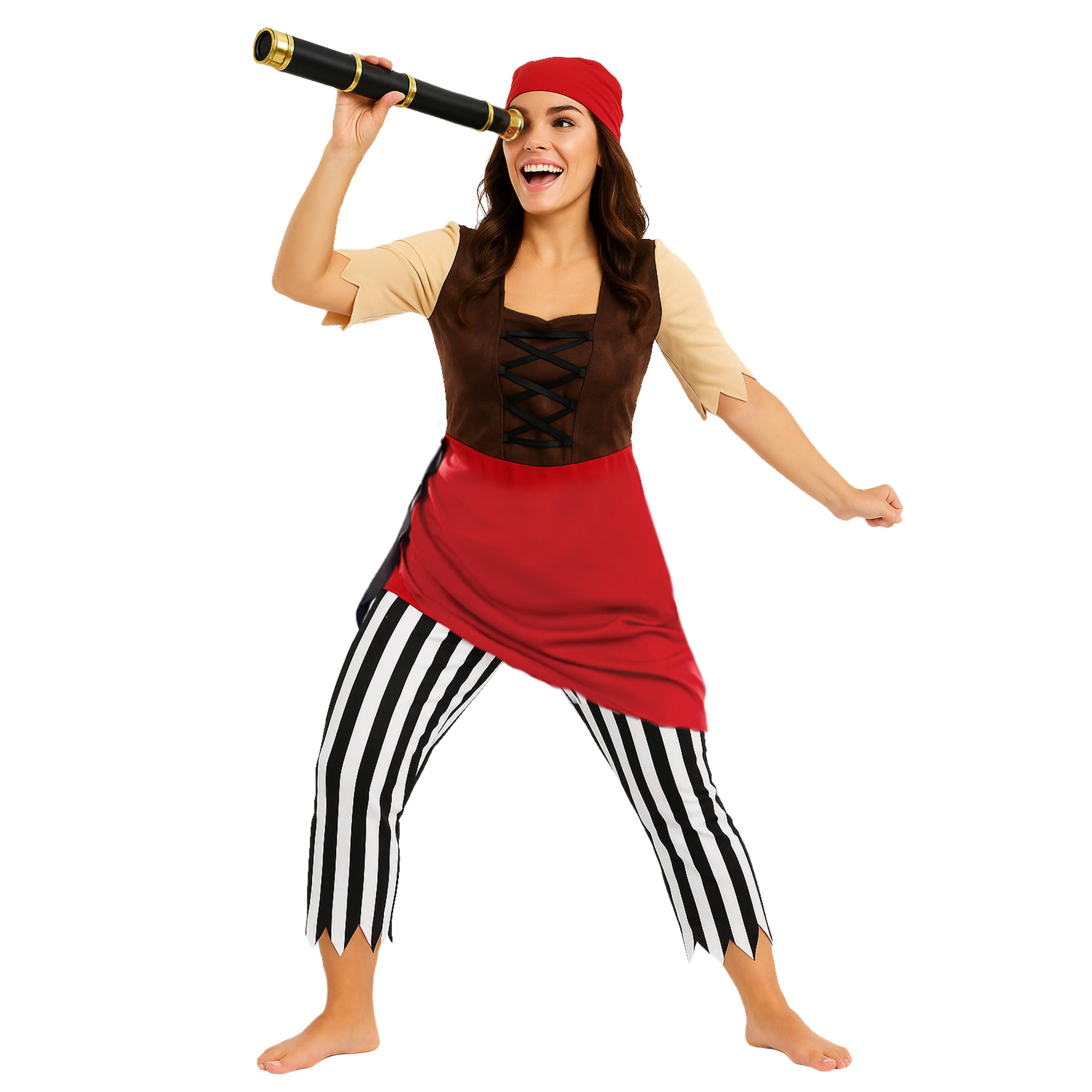 First Mate Pirate Costume for Women - Adult Pirate Outfit for Halloween Parties and Themed Events