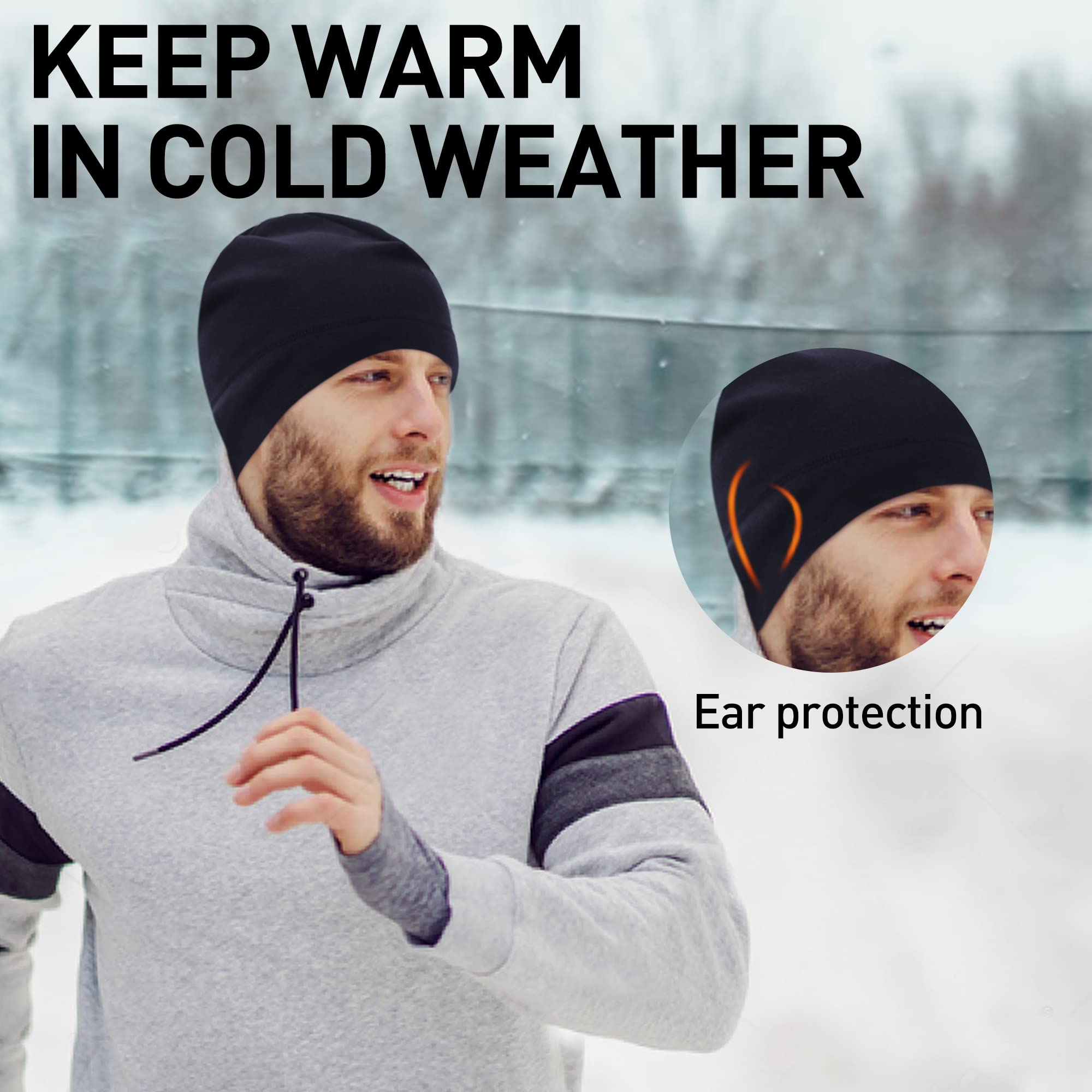 Arcweg Bonnet Thermo Fleece pour Homme et Femme - Bonnet d'Hiver Arcweg Bonnet Thermo Fleece pour Homme et Femme - Bonnet d'Hiver