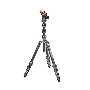 3 Legged Thing Albert Kit 2.0 Carbon Fiber Compact Travel Tripod System with AirHed Pro Ballhead - Metallic Slate Grey (ALBERTKITGREY2)